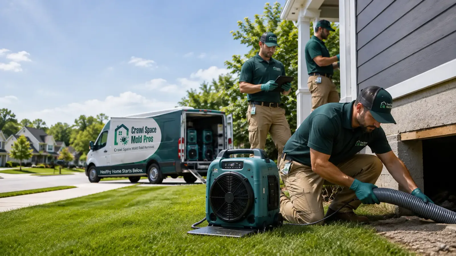 Crawl Space Mold Removal in Argyle, MI